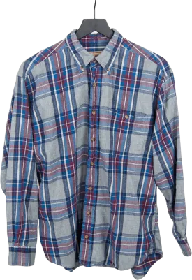 00's Men's Blue Plaid Flannel by Woolrich