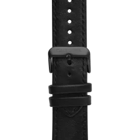 22mm Leather All Black