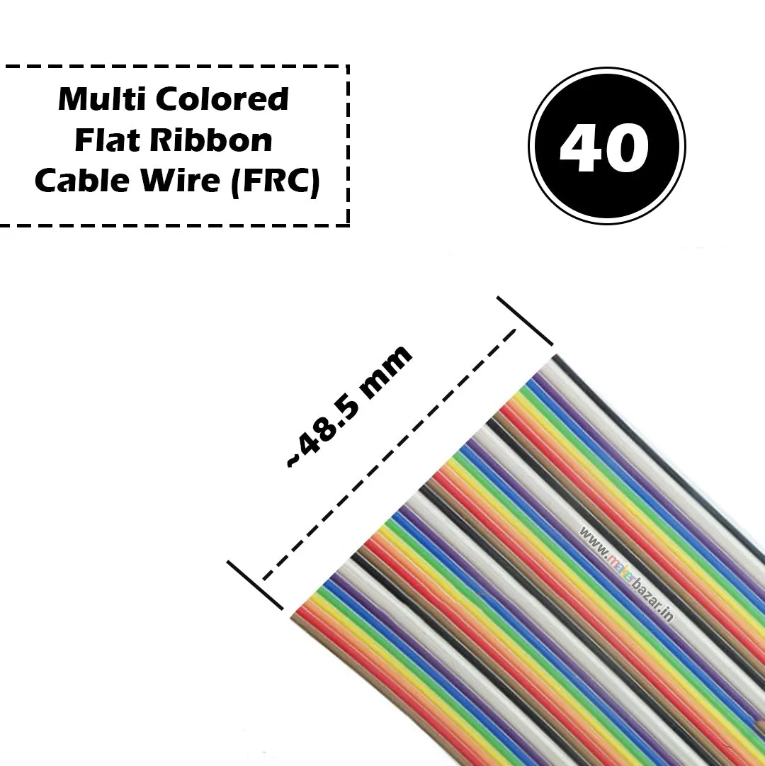 2651 FRC Dupont Wire Multi-Colored Flat Ribbon Cable