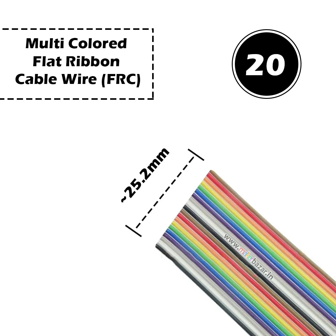 2651 FRC Dupont Wire Multi-Colored Flat Ribbon Cable