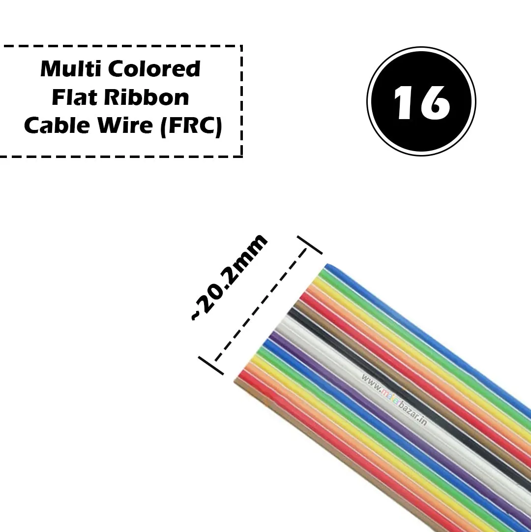 2651 FRC Dupont Wire Multi-Colored Flat Ribbon Cable