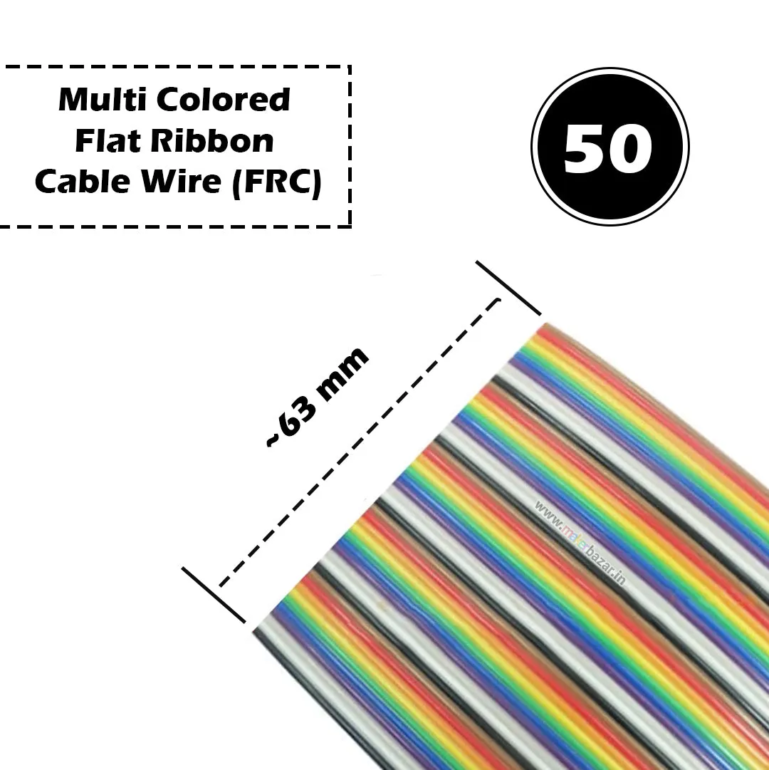 2651 FRC Dupont Wire Multi-Colored Flat Ribbon Cable