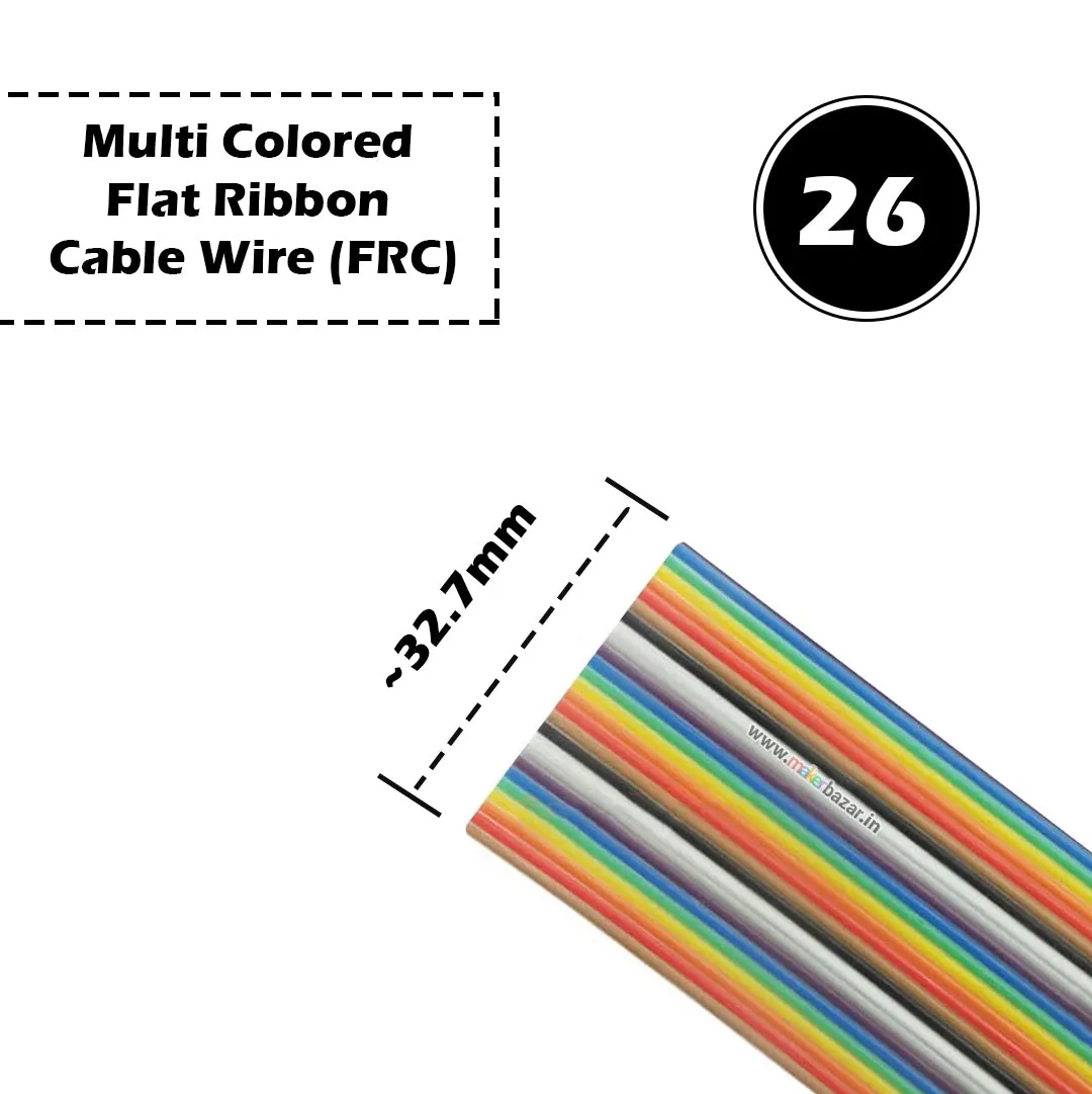 2651 FRC Dupont Wire Multi-Colored Flat Ribbon Cable