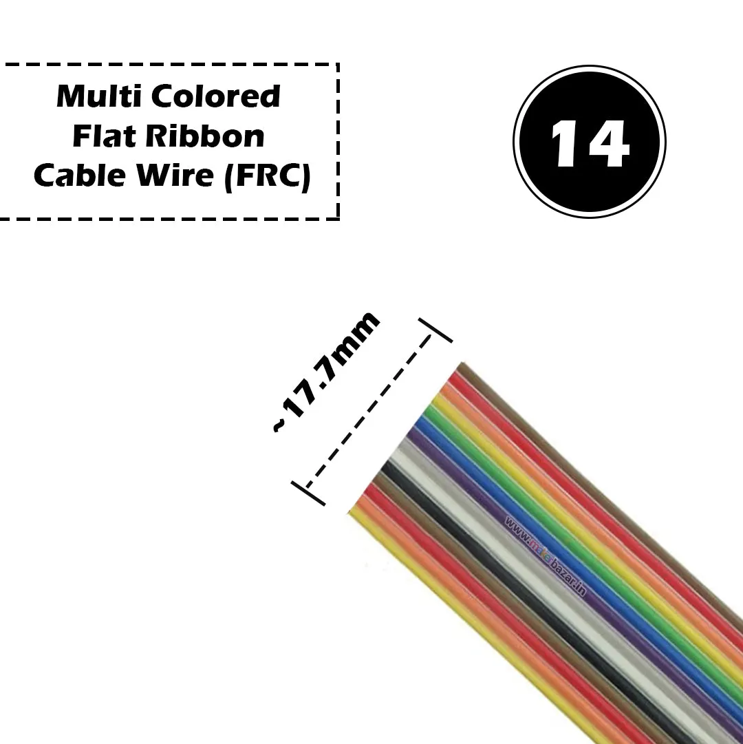 2651 FRC Dupont Wire Multi-Colored Flat Ribbon Cable