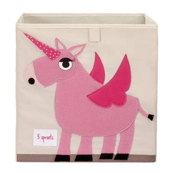 3 sprouts storage box - unicorn