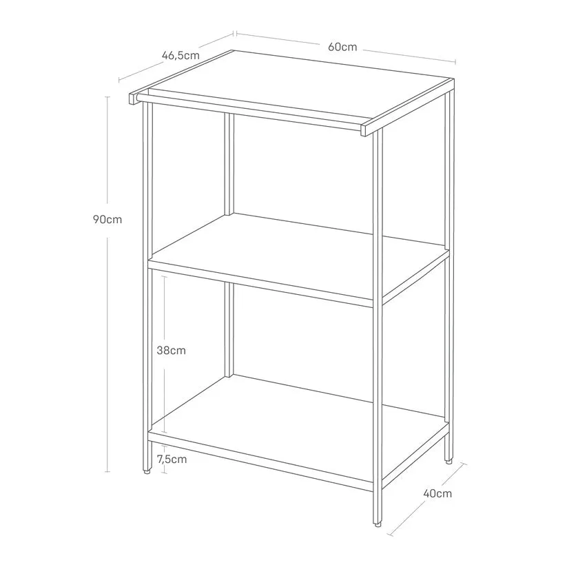 3-Tiered Storage Rack