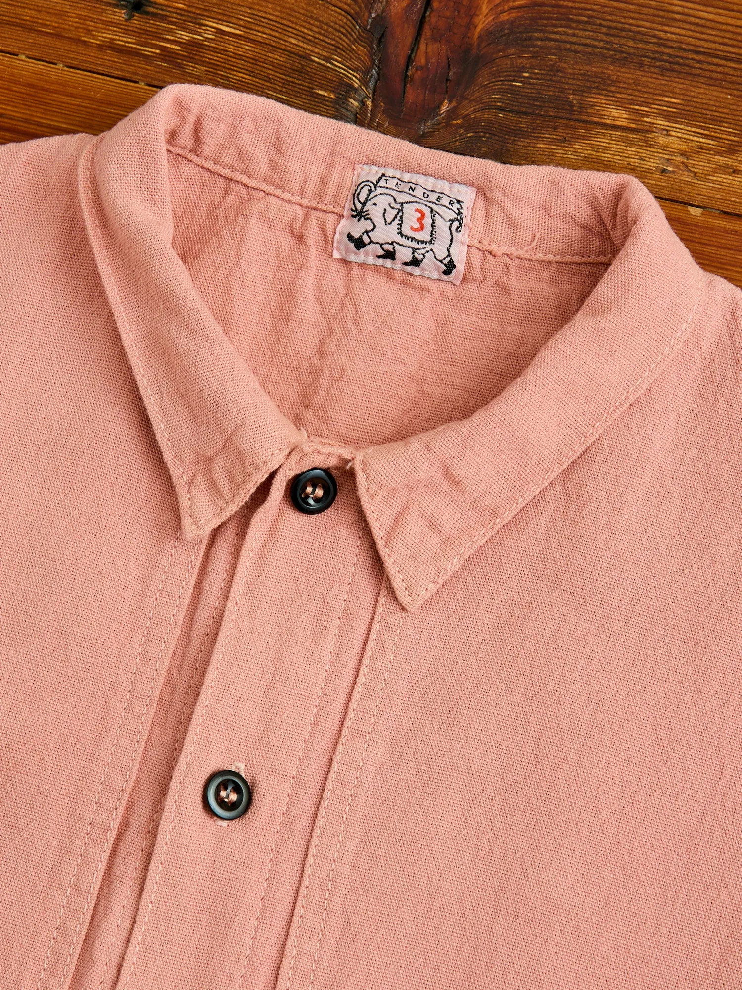 479 Short Sleeve Square Tail Yoke Shirt in Madder