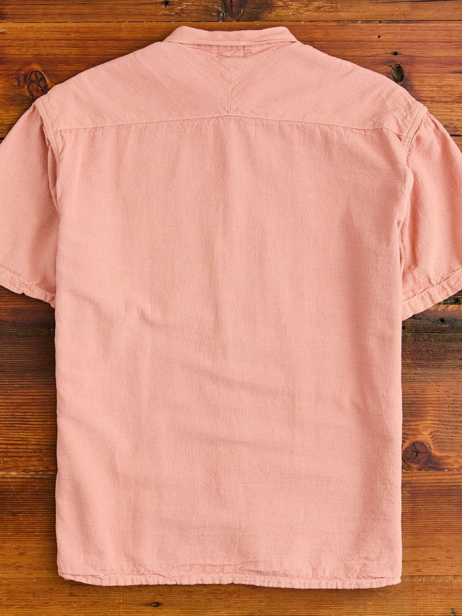 479 Short Sleeve Square Tail Yoke Shirt in Madder