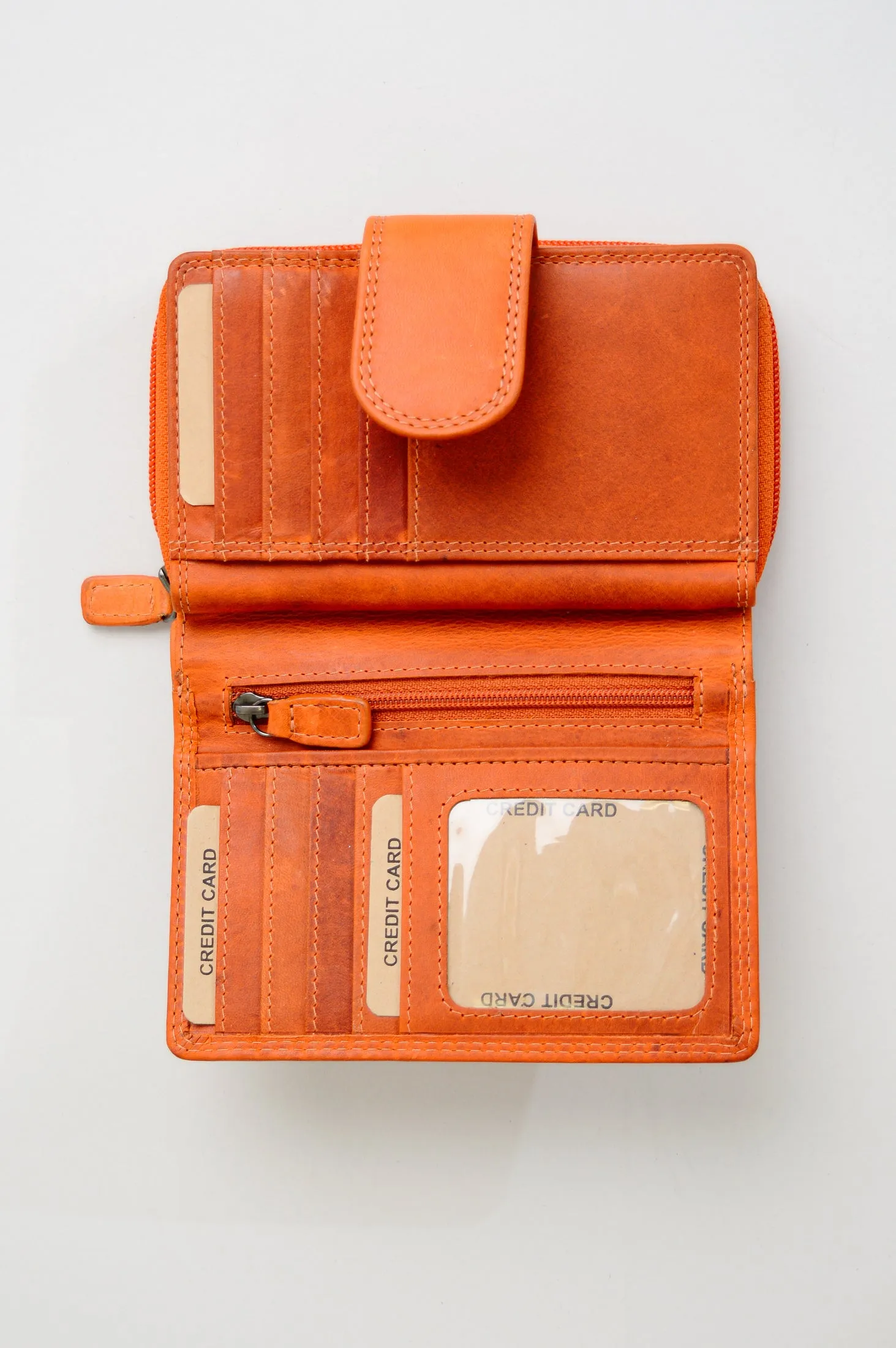 Adrian Klis 5103 Ladies Wallet, Orange, Leather