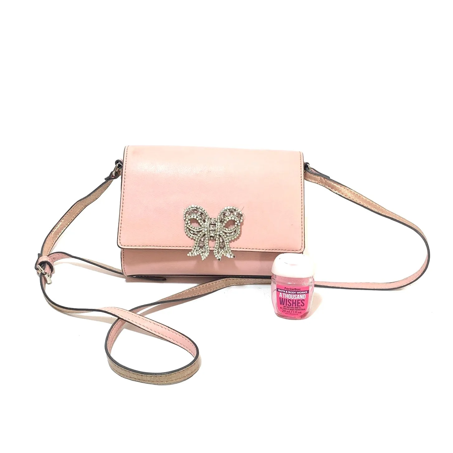 ALDO Light Pink Bow Cross-Body Bag | Pre Loved |