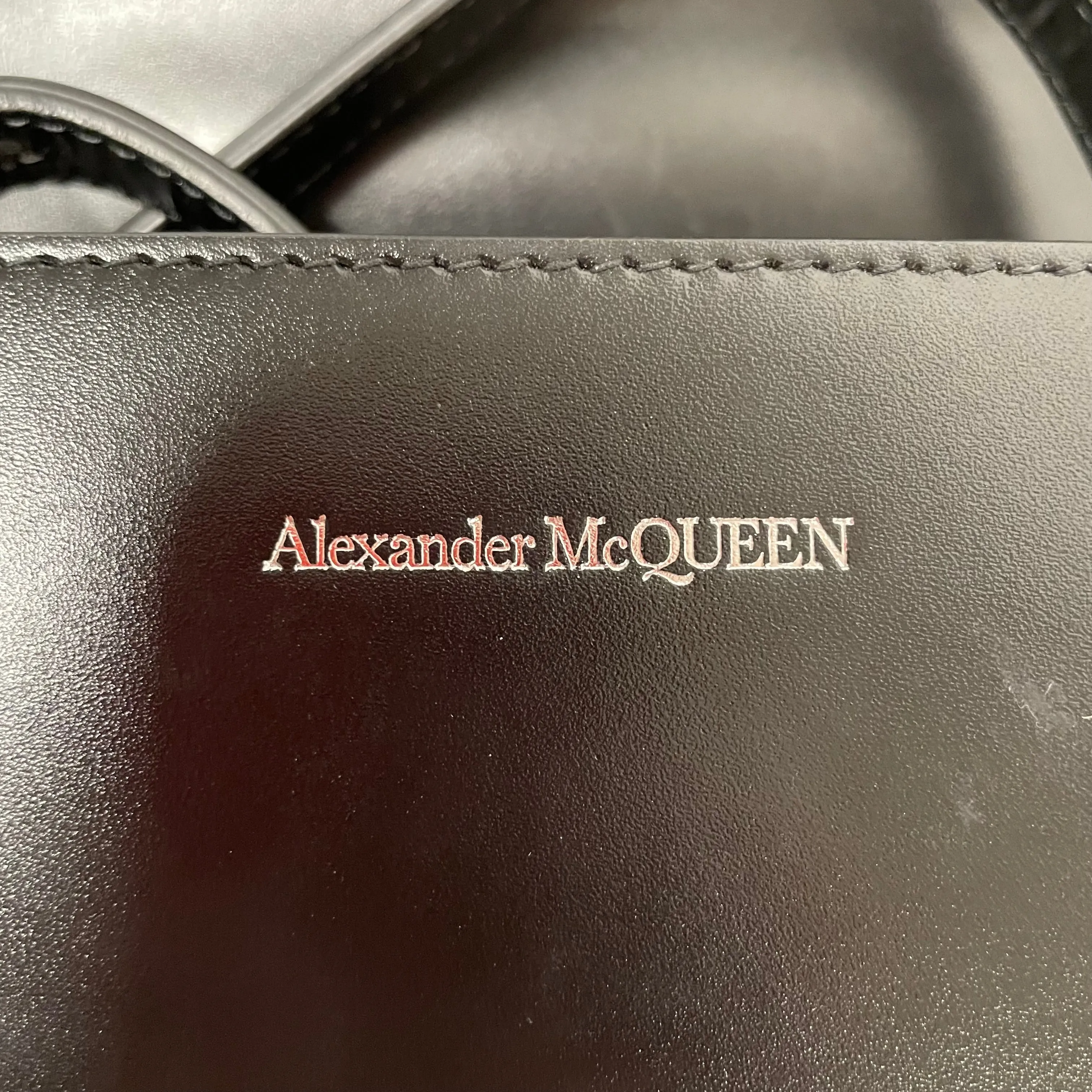 Alexander McQueen/Bag/Leather/BLK/SPIKED W BRASSKNUCKLES