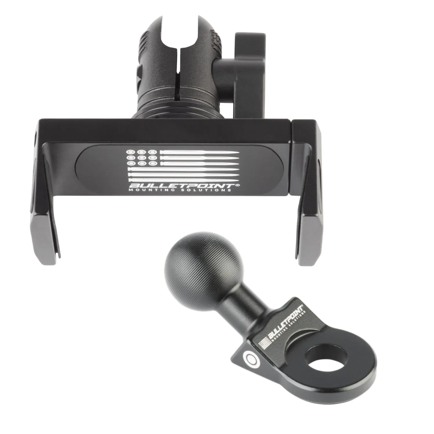 Aluminum Angled Bolt Mount with Integrated 20mm Ball