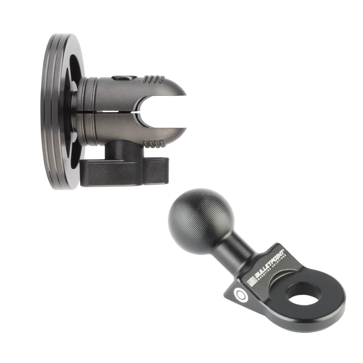 Aluminum Angled Bolt Mount with Integrated 20mm Ball