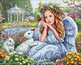 Angel in the Garden CS2485 18.9 x 14.9 inches Crafting Spark Diamond Painting Kit