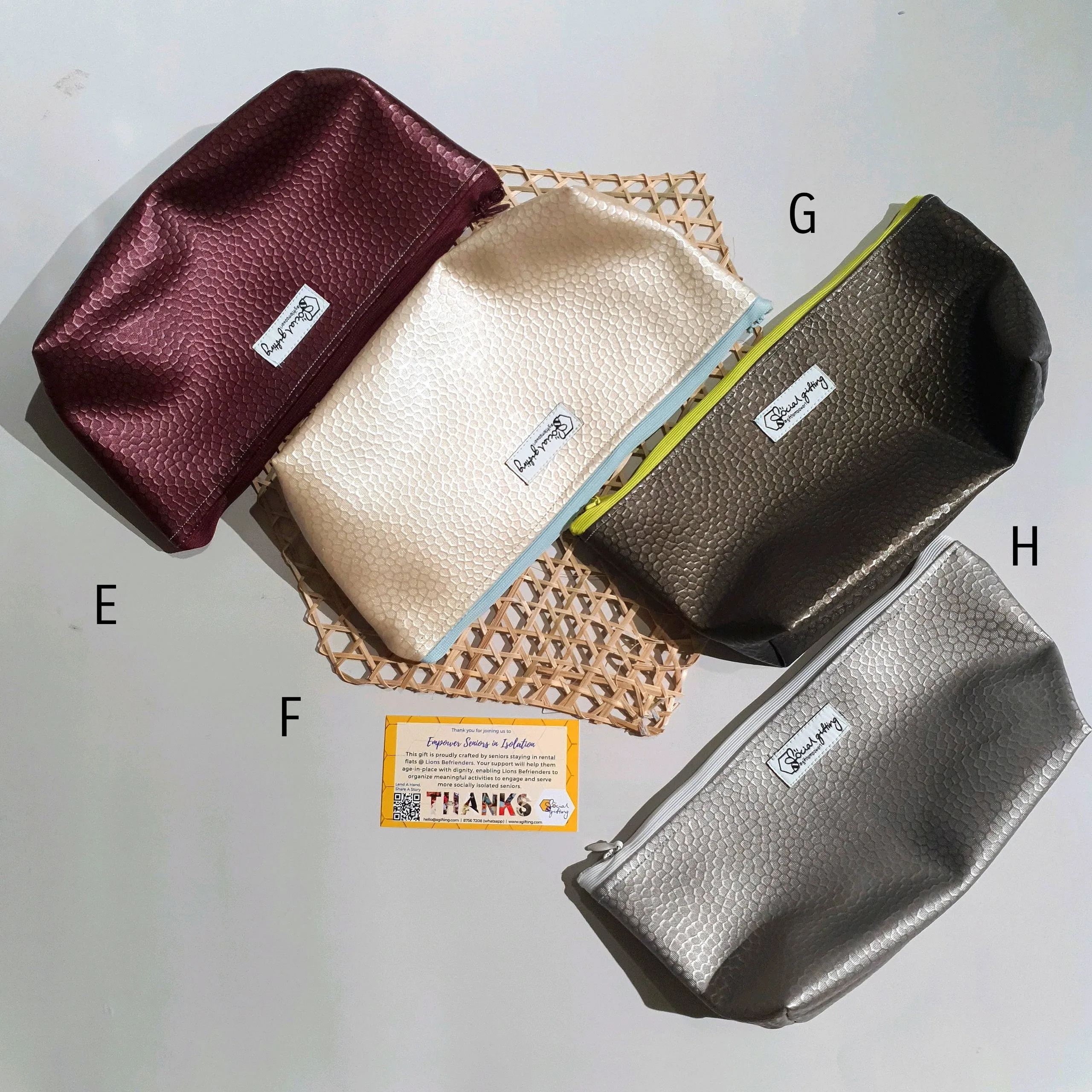 Assorted PU Leather Pouches (Medium)