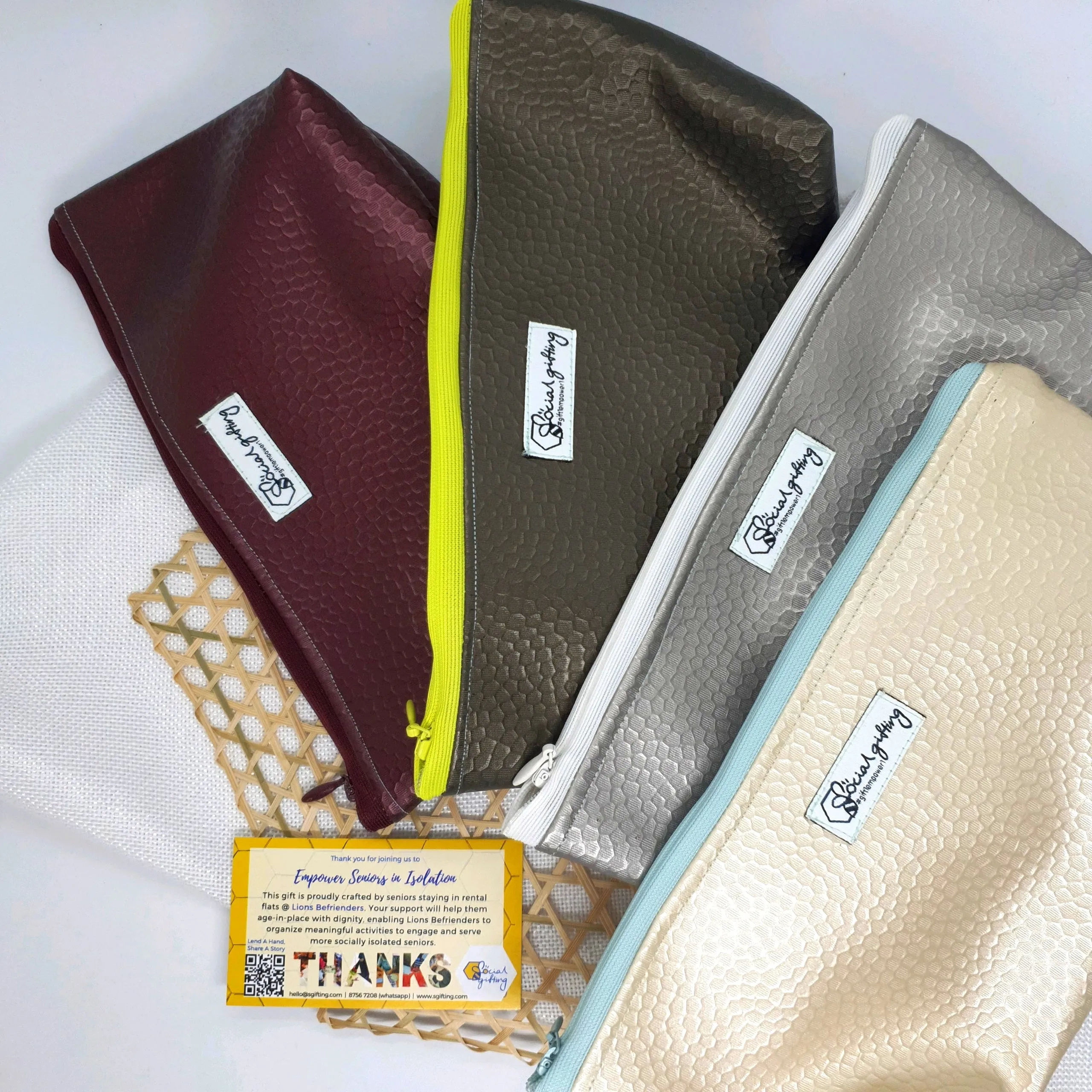 Assorted PU Leather Pouches (Medium)