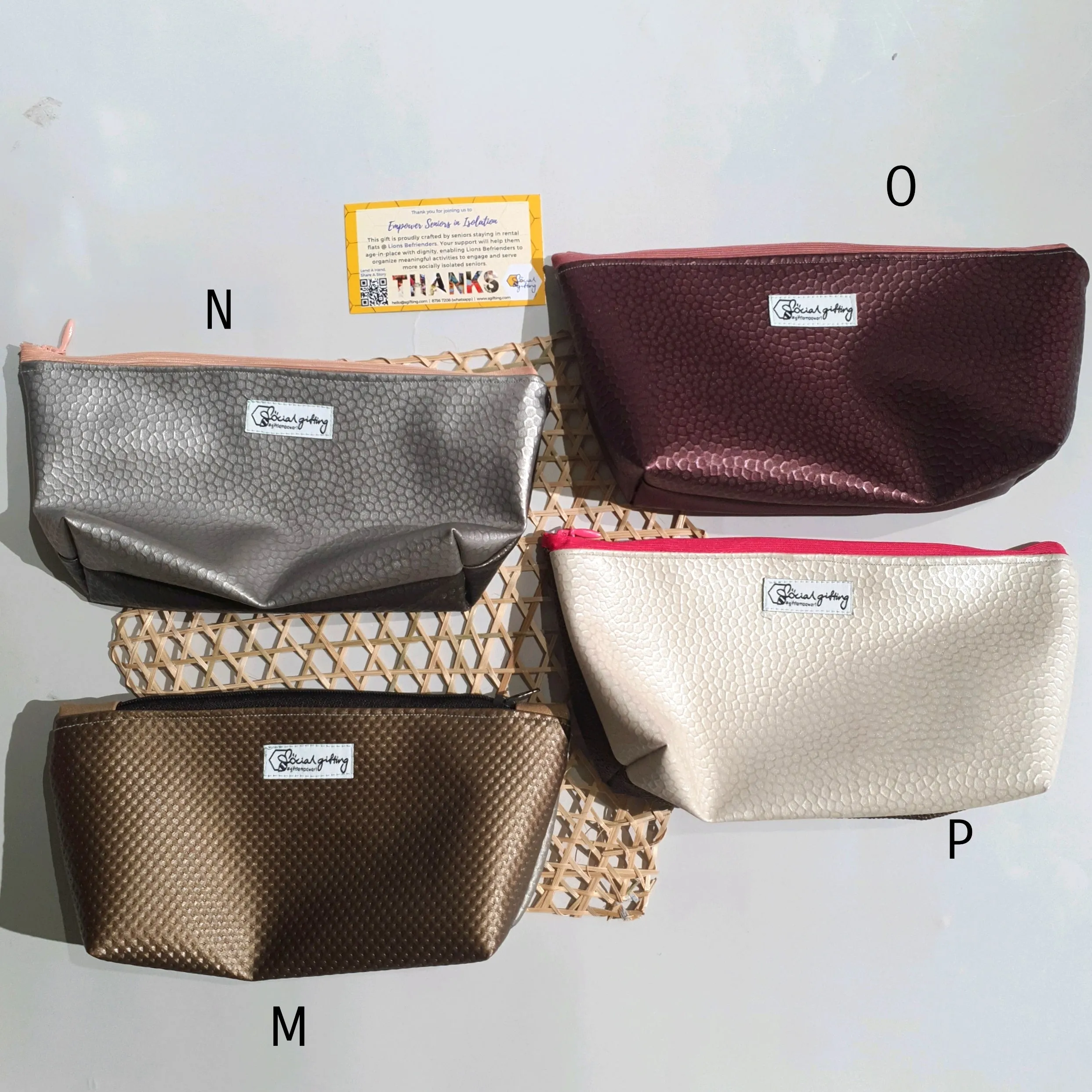 Assorted PU Leather Pouches (Medium)