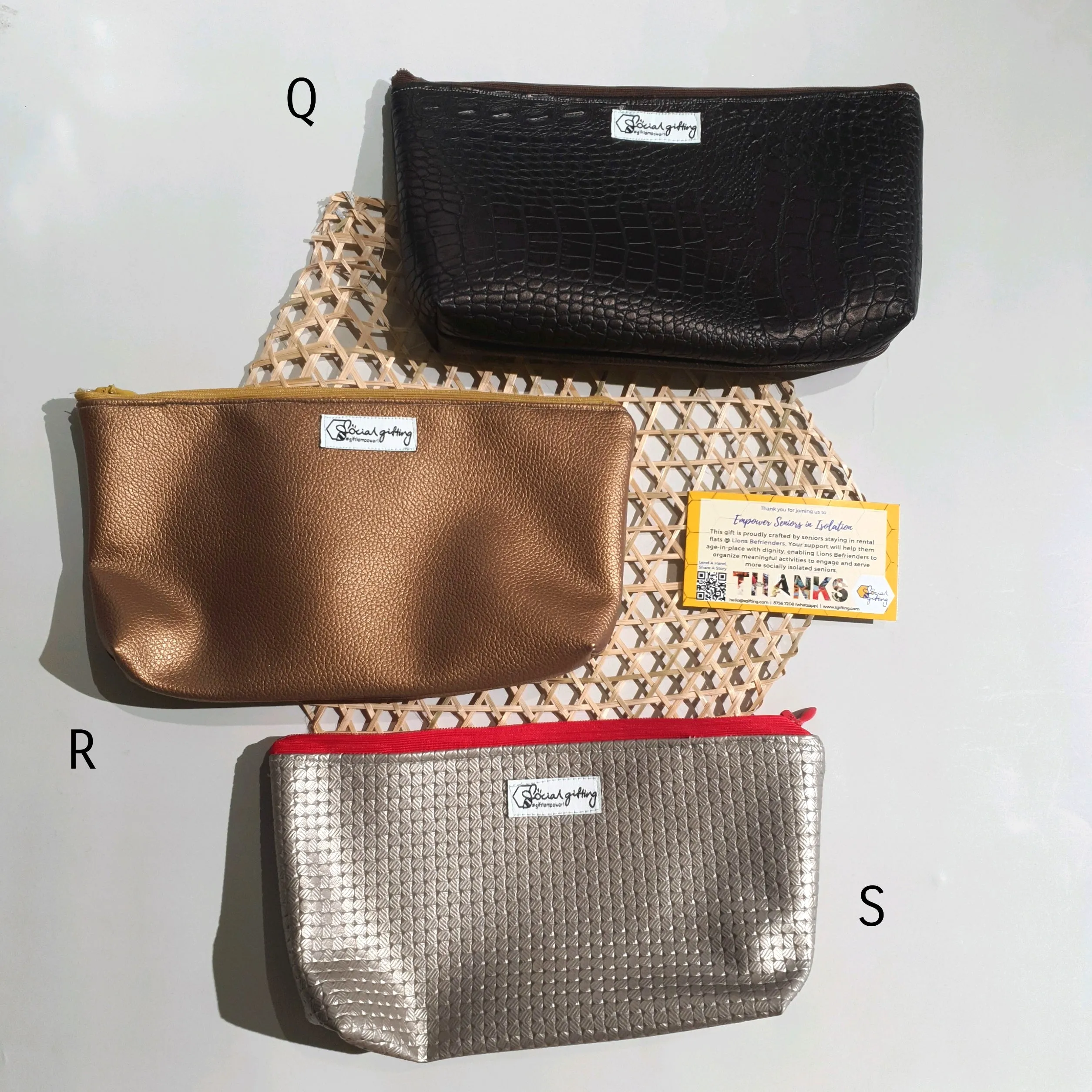 Assorted PU Leather Pouches (Medium)