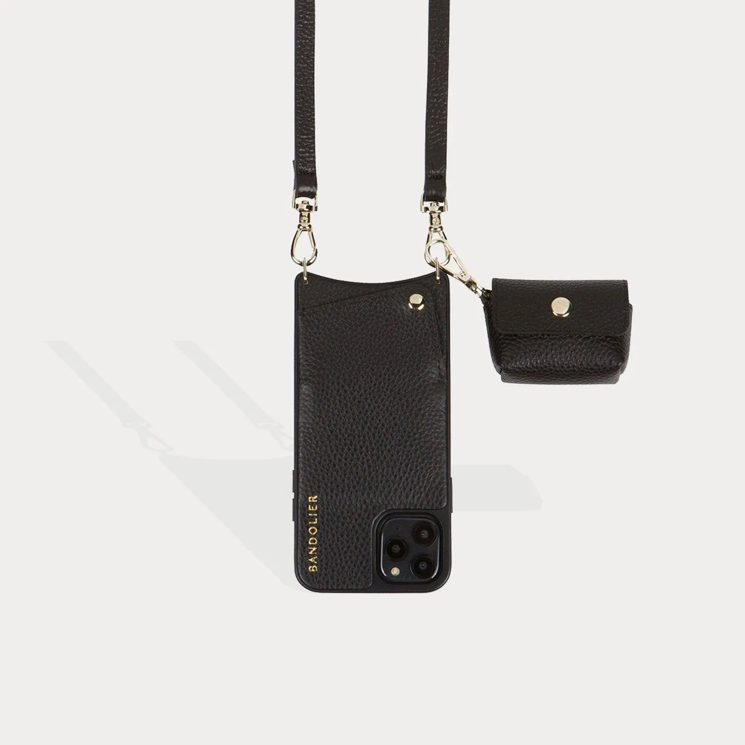 Avery AirPods Clip-On Pouch - Black/Gold