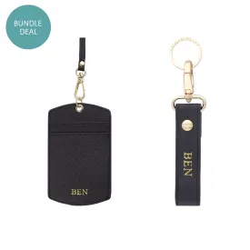 Best Selling Bundle Set - ID Cardholder Lanyard & Keychain