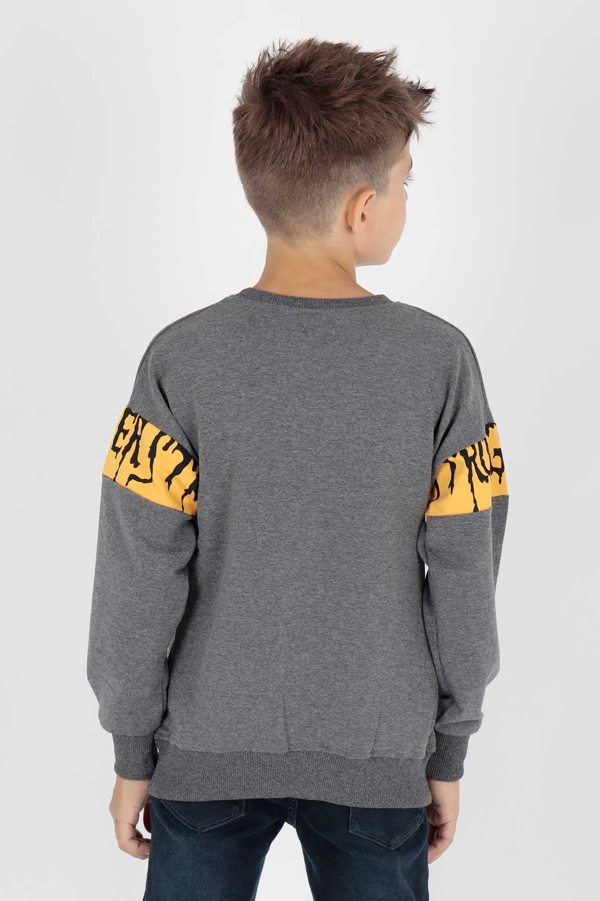 Boy Strong Printed Trend Sweatshirt AK15106