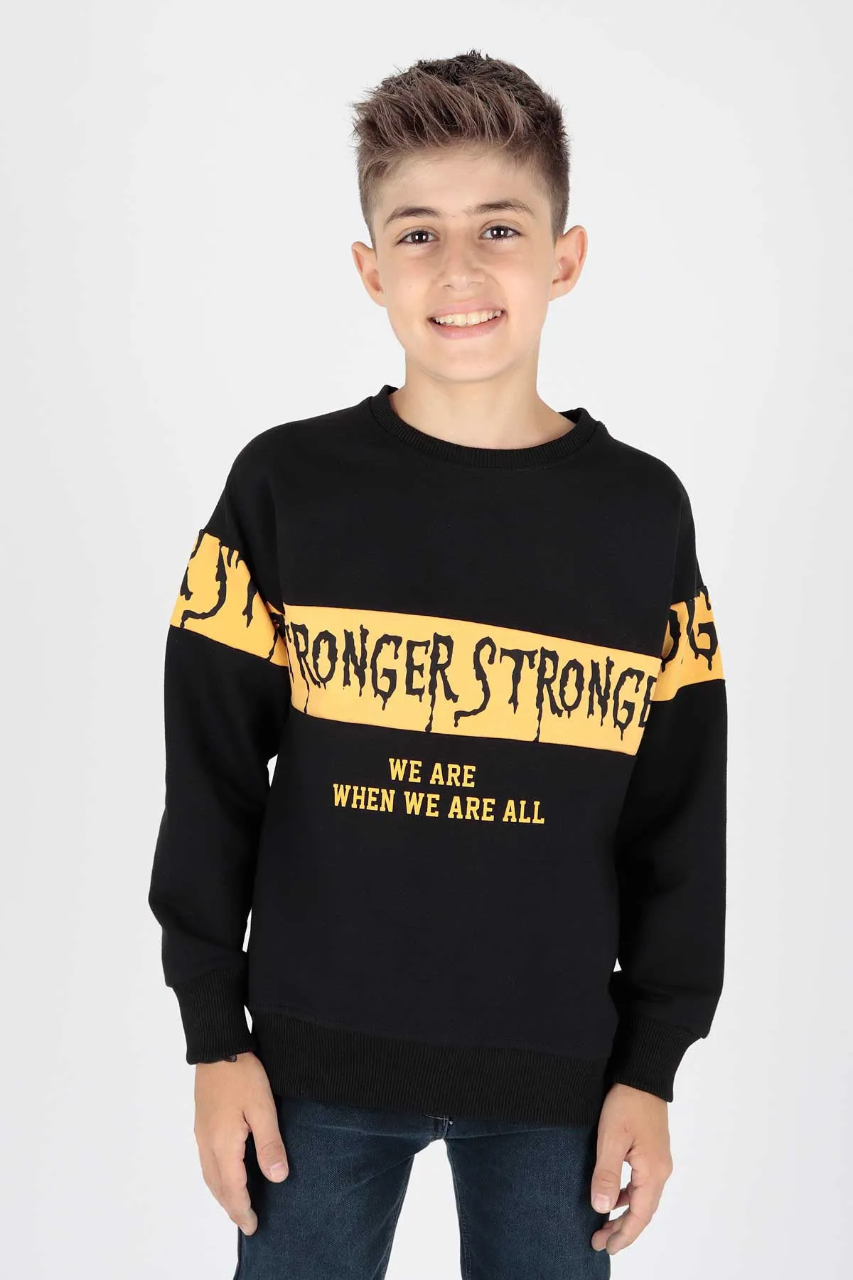 Boy Strong Printed Trend Sweatshirt AK15106