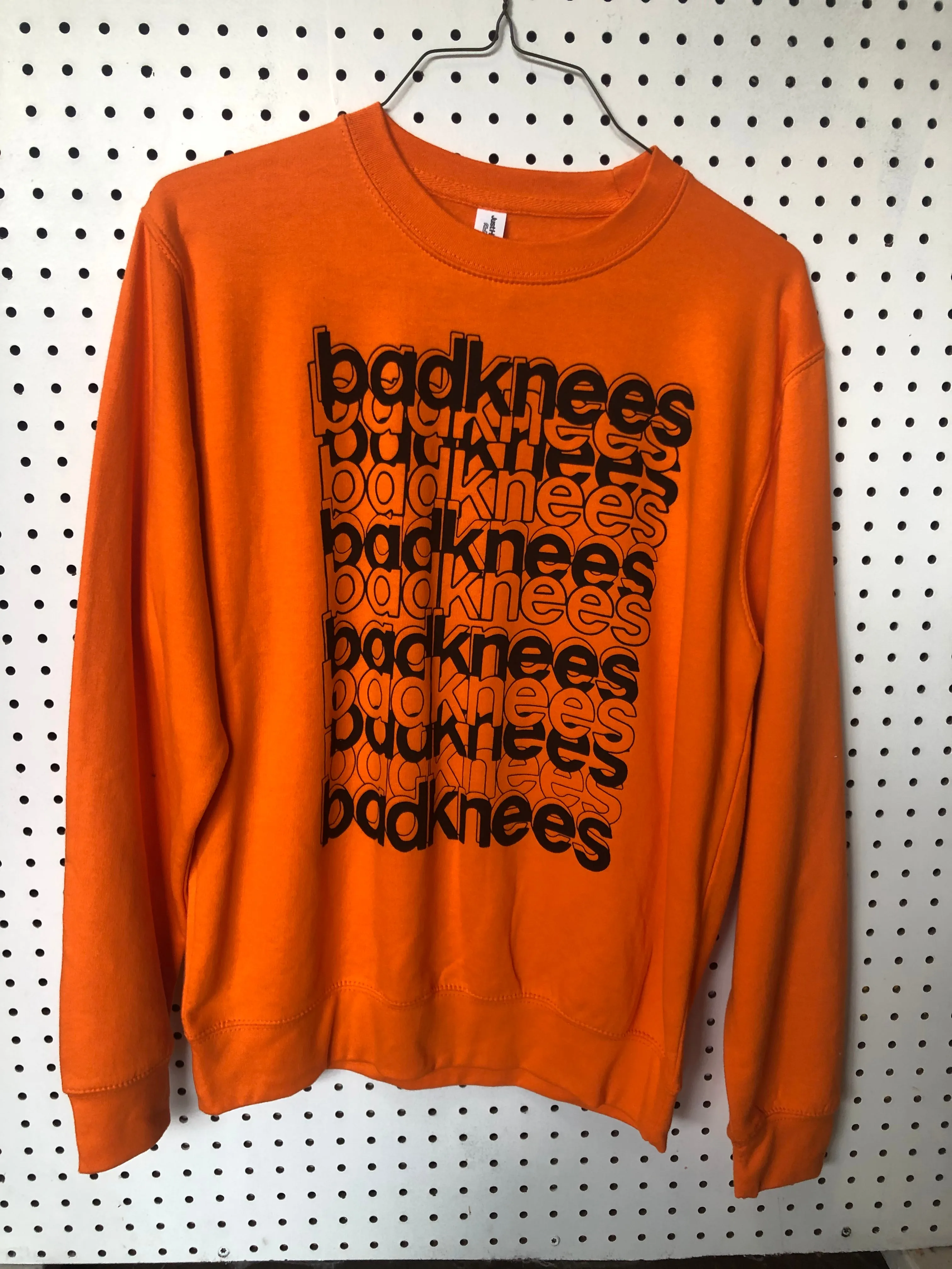 BPR- Medium Orange Sweatshirt - badknees Lines