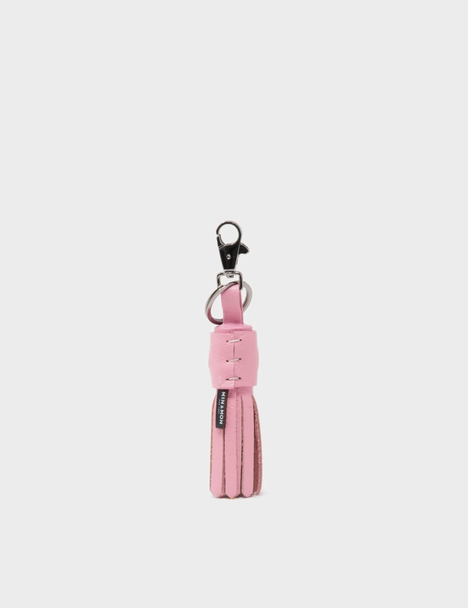 Callie Marie Hue Charm - Blush Pink Leather Keychain