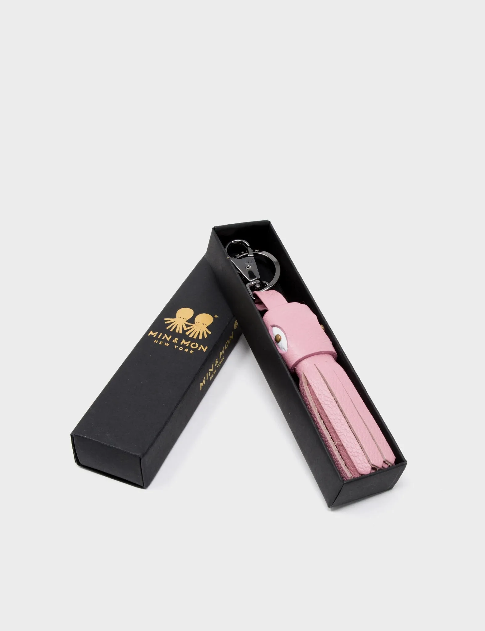 Callie Marie Hue Charm - Blush Pink Leather Keychain