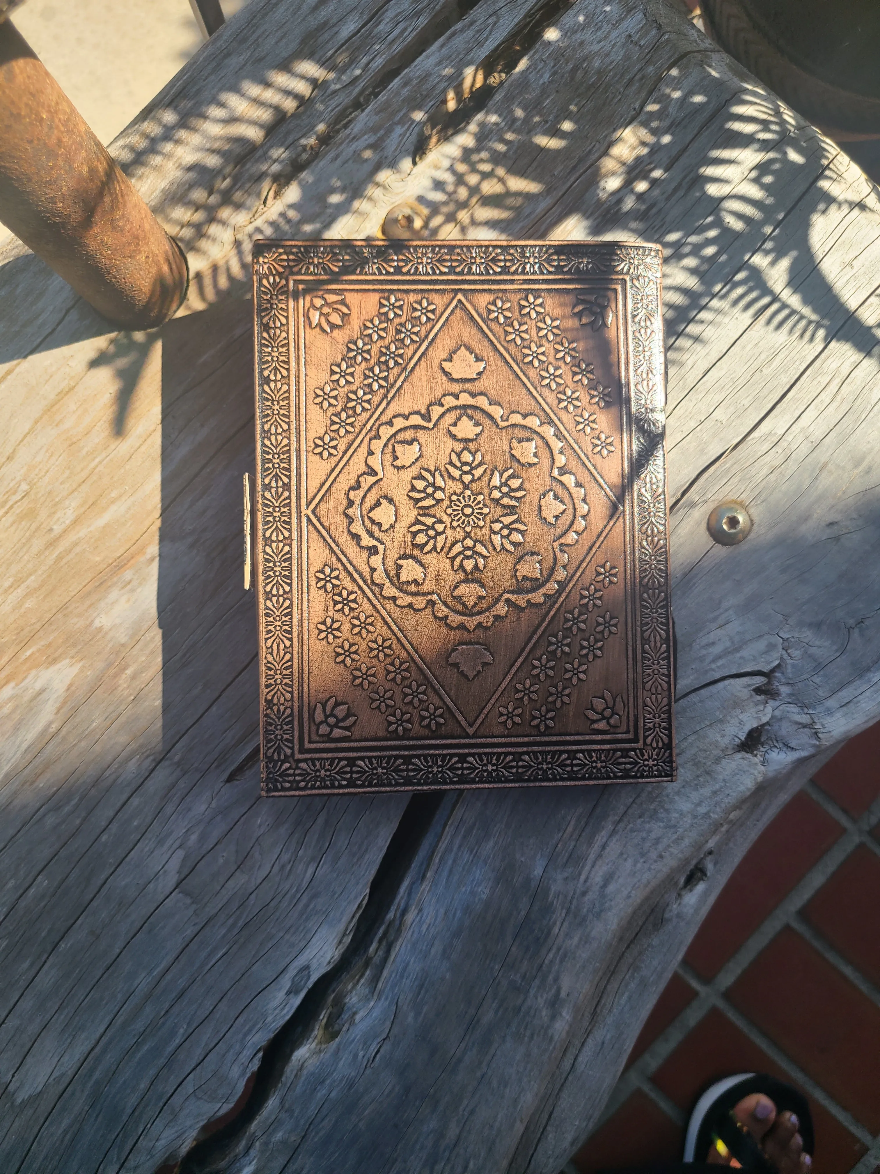 Celtic Infinity Knot and Star Leather Journal