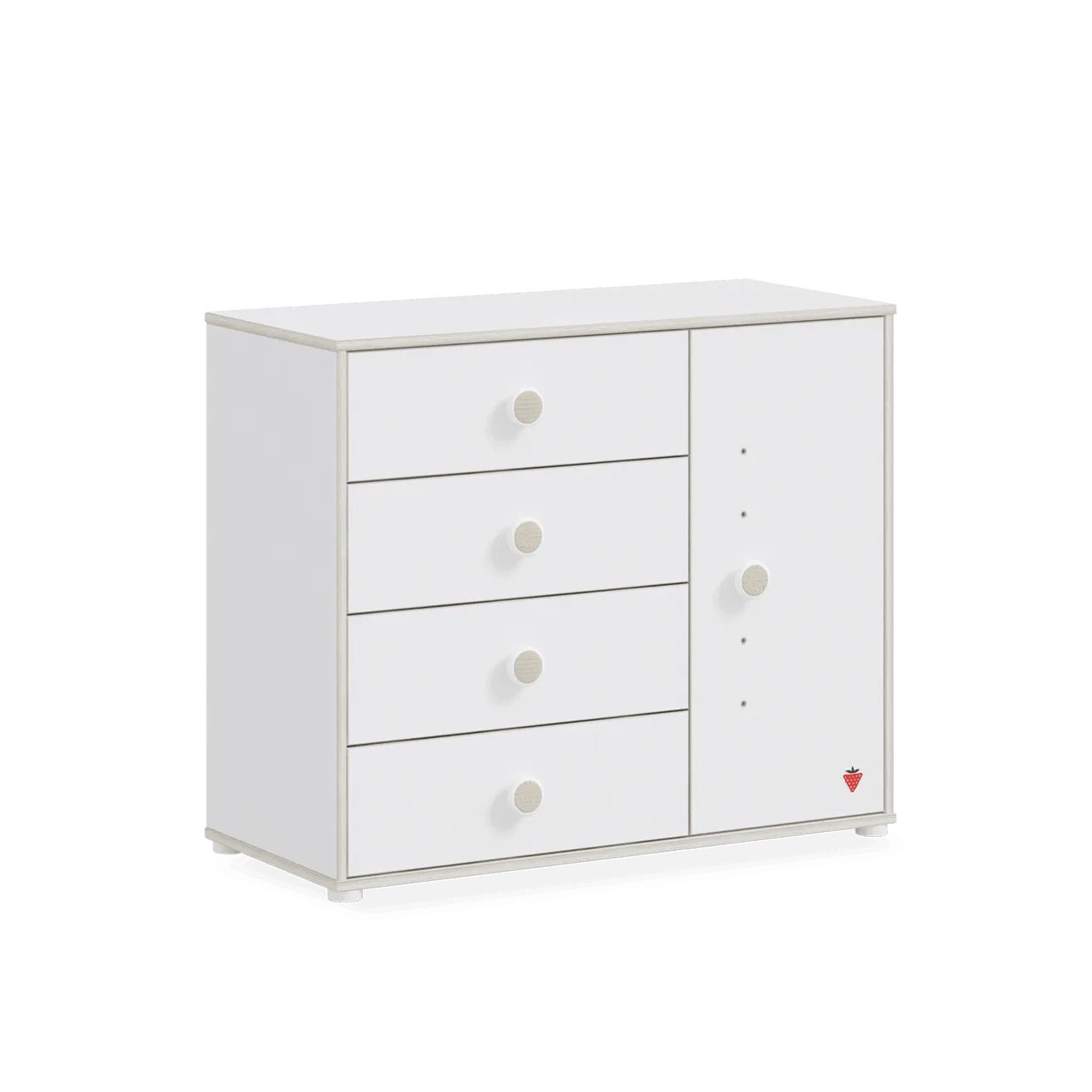 Cilek Montes White Dresser with Cover