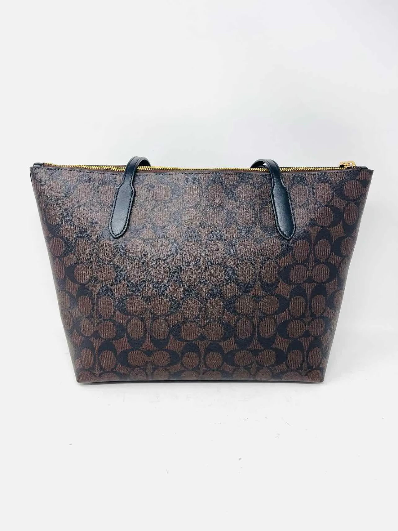 Coach Brown/Chocolate Signature Leather Designer Tote