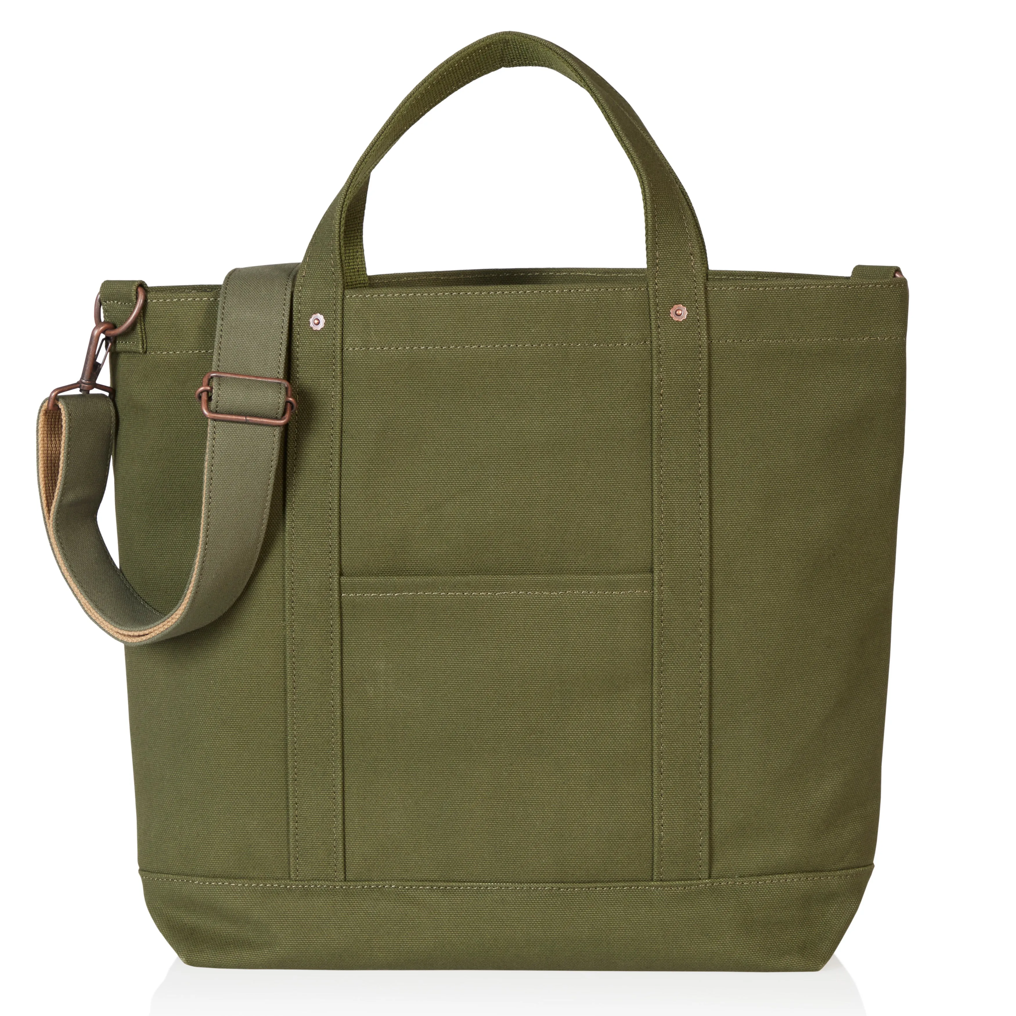 Cotton Canvas David Tote Bag with Strap