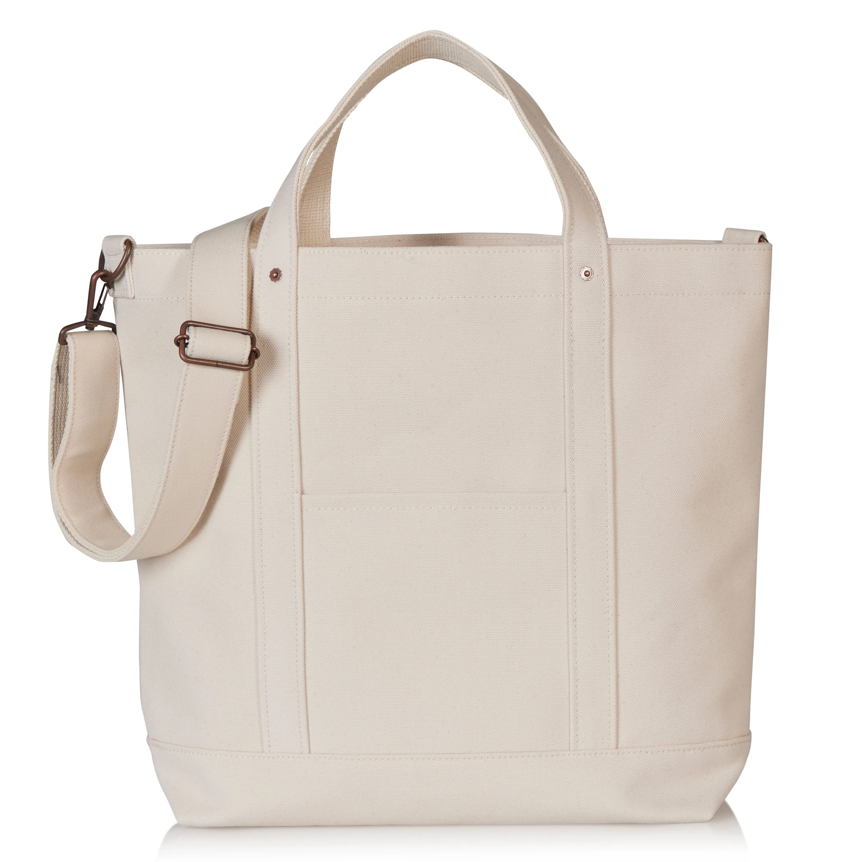 Cotton Canvas David Tote Bag with Strap