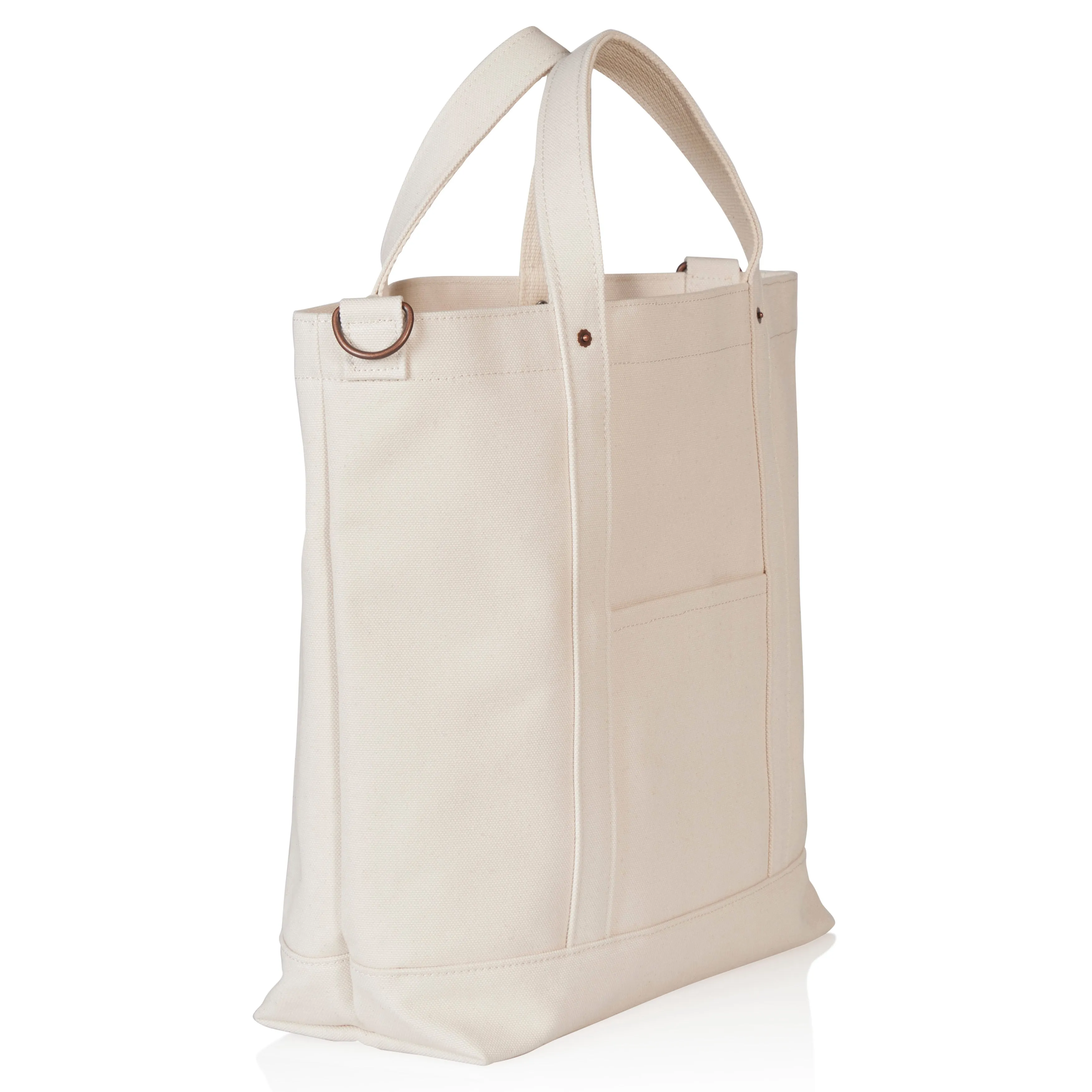 Cotton Canvas David Tote Bag with Strap