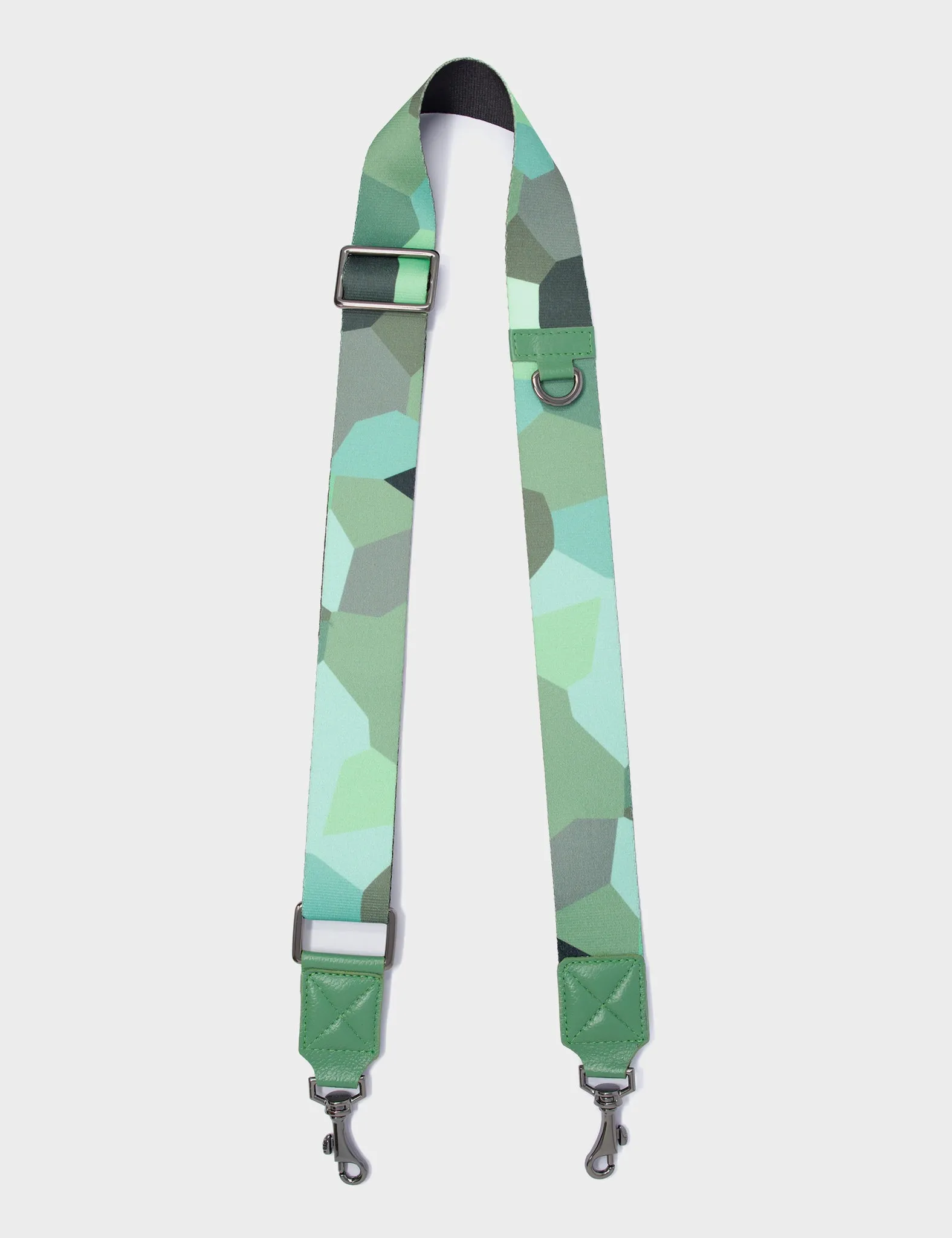 Detachable Crossbody Basil Green Nylon Strap - Camo Dreams Design