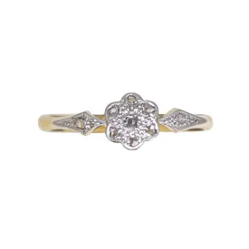 Diamond Daisy Ring