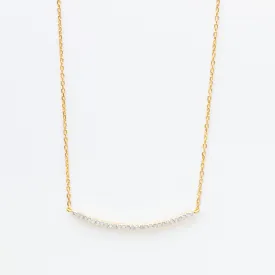 Diamond Pave Bar Necklace