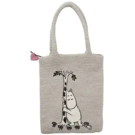 Felted Bag Moomin Tree Hug Grey