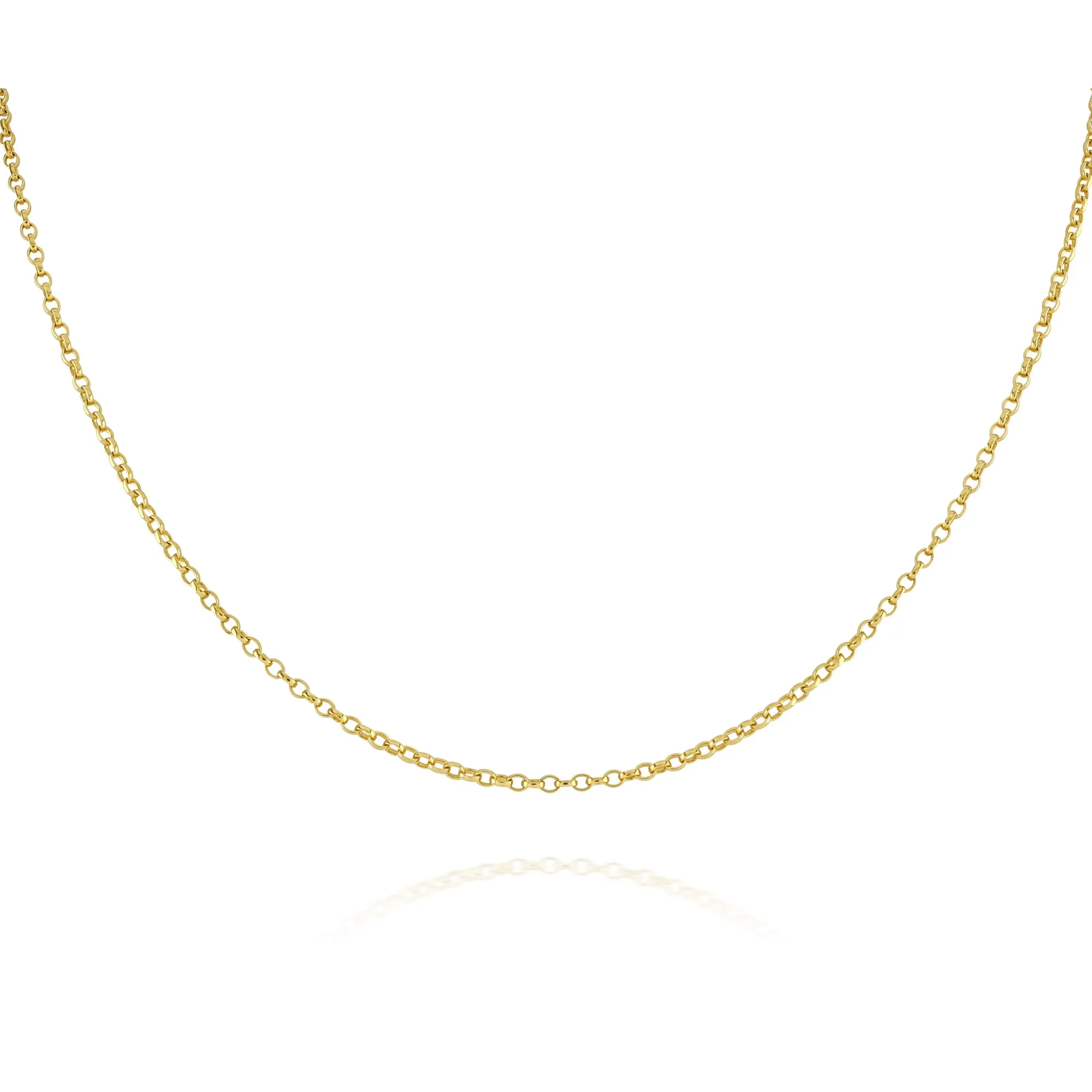 Gold Plated Extra Fine Oval Belcher Chain