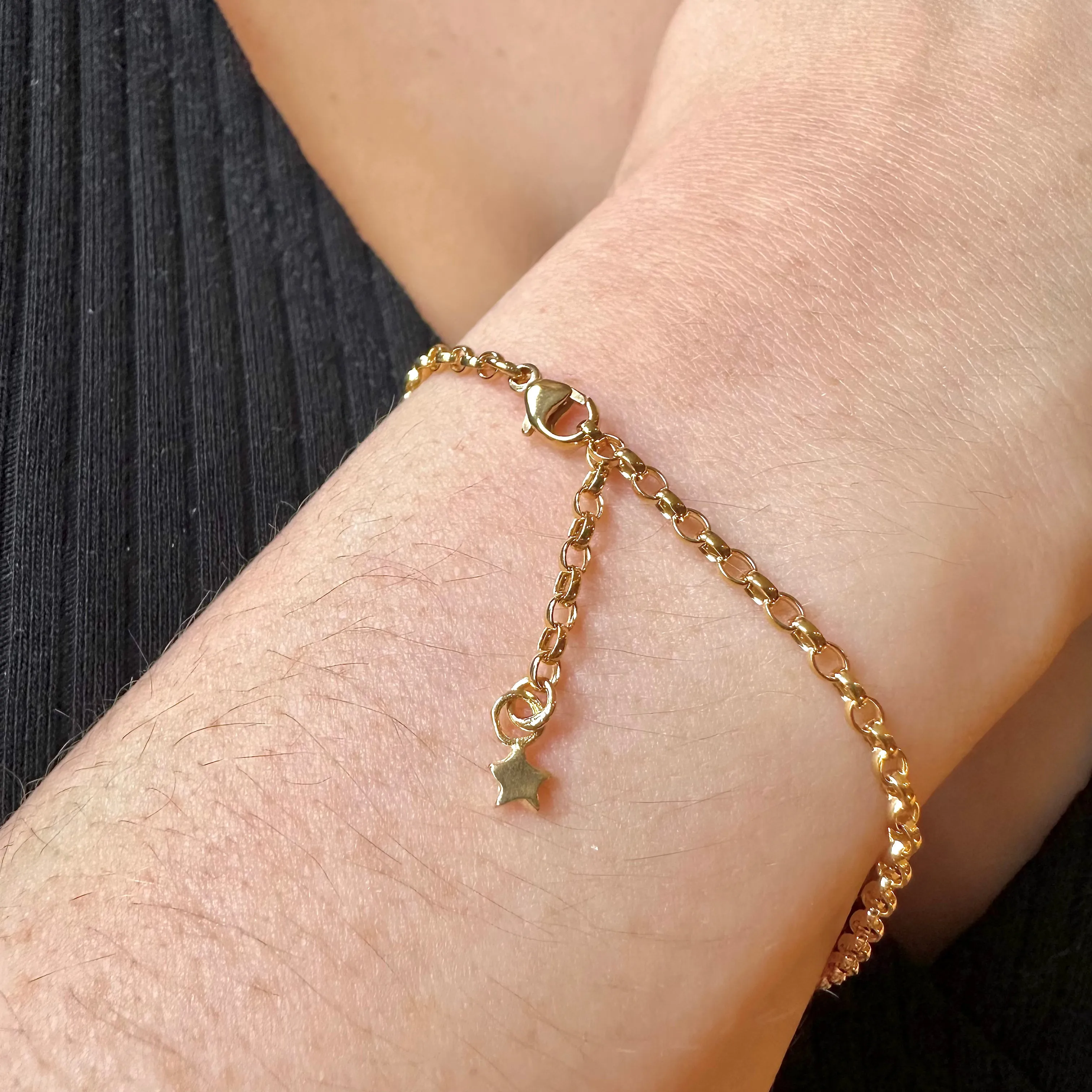 Gold Plated Fine Oval Belcher Bracelet