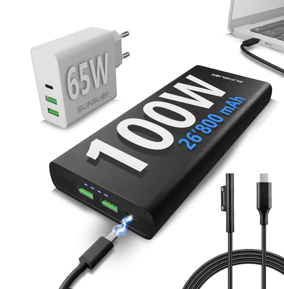 Gravity 100 Watts - Power Bank for Laptop