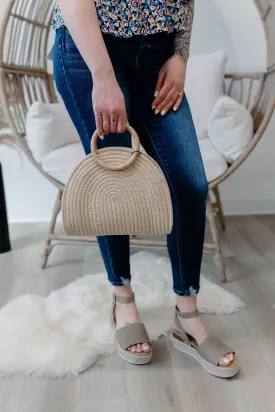 Half Moon Wicker Bag