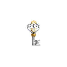 Heart Key Charm