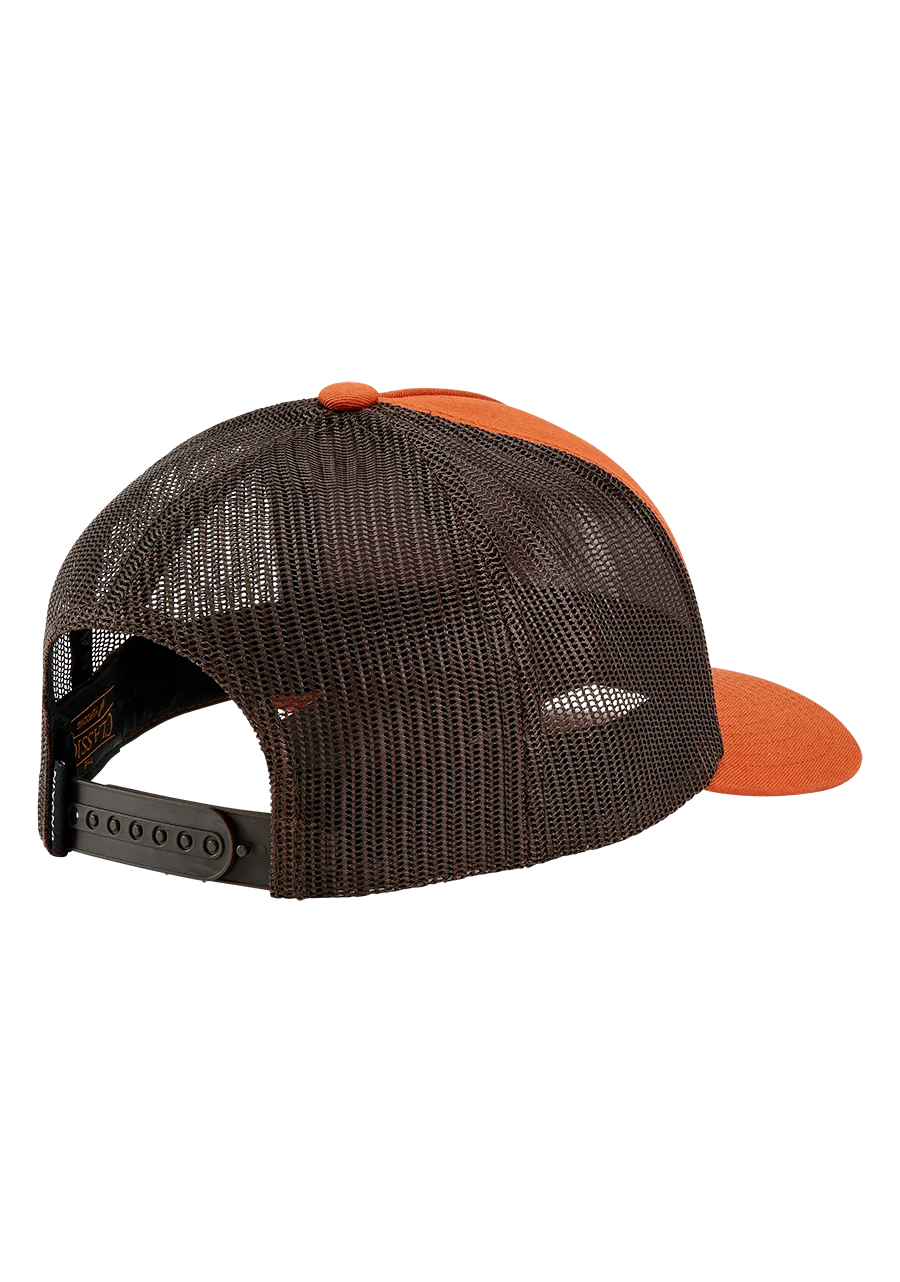 Iconed Trucker Hat - Orange / Brown