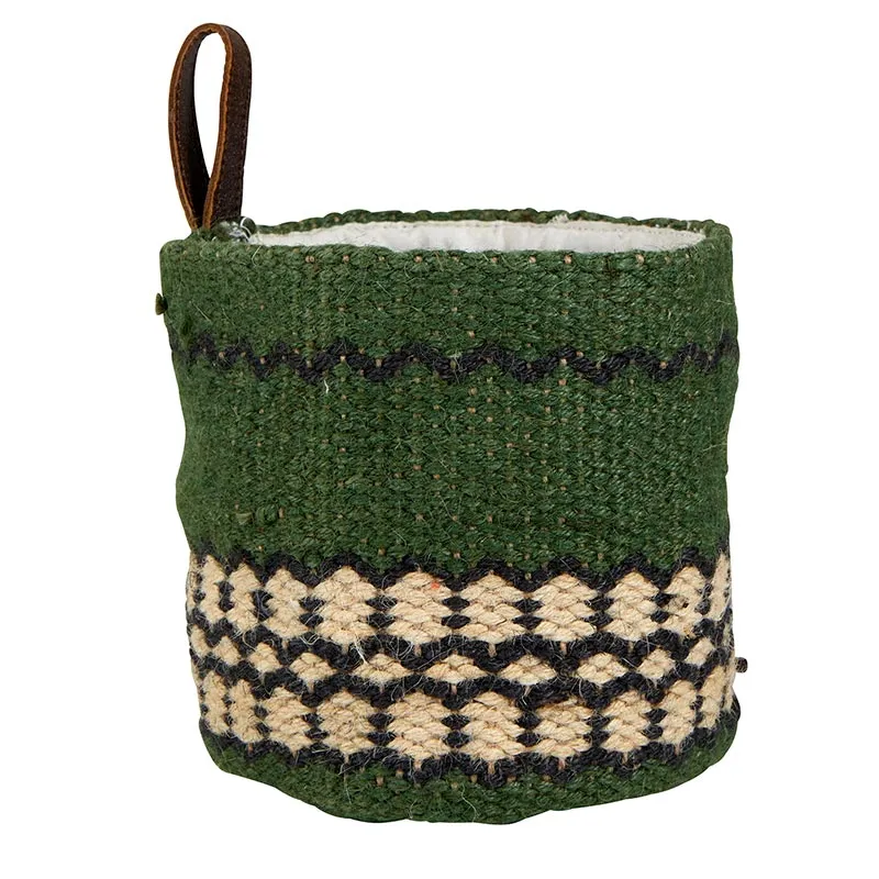 JUTE BAG - FOREST GREEN