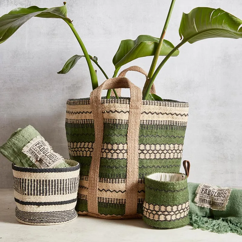 JUTE BAG - FOREST GREEN