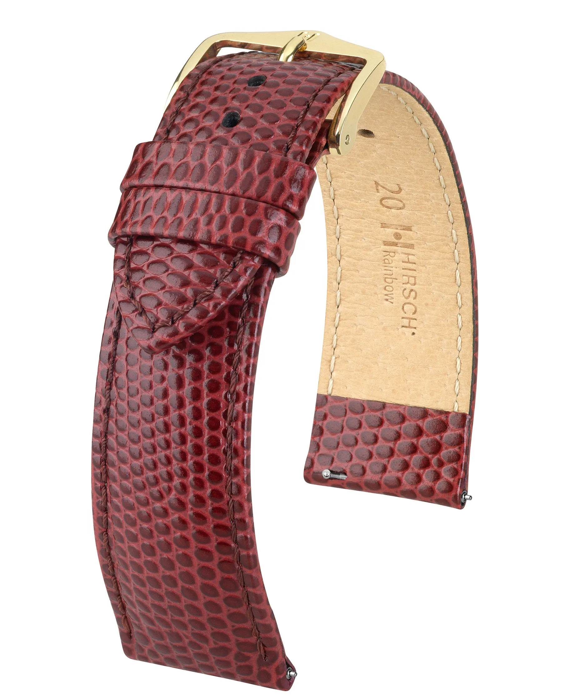 Ladies HIRSCH RAINBOW Lizard Embossed Calfskin Watch Strap  1230 26