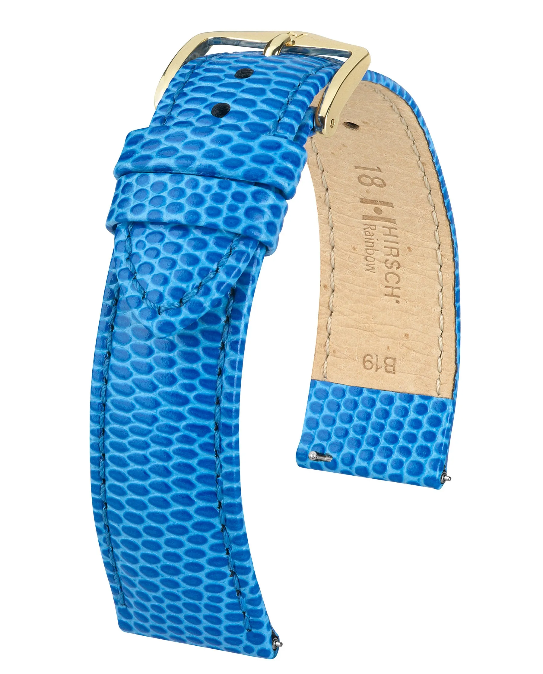 Ladies HIRSCH RAINBOW Lizard Embossed Calfskin Watch Strap  1230 26