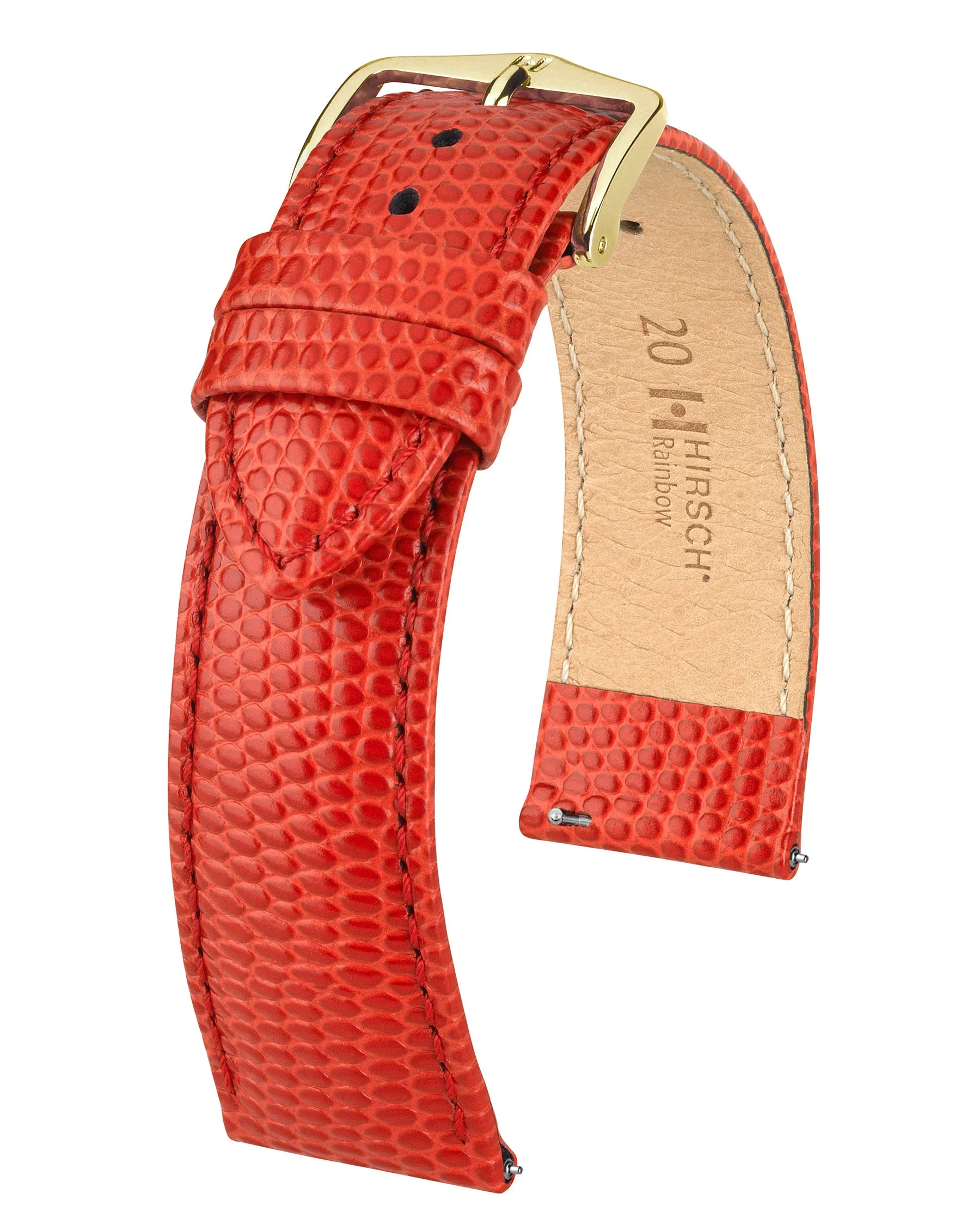 Ladies HIRSCH RAINBOW Lizard Embossed Calfskin Watch Strap  1230 26